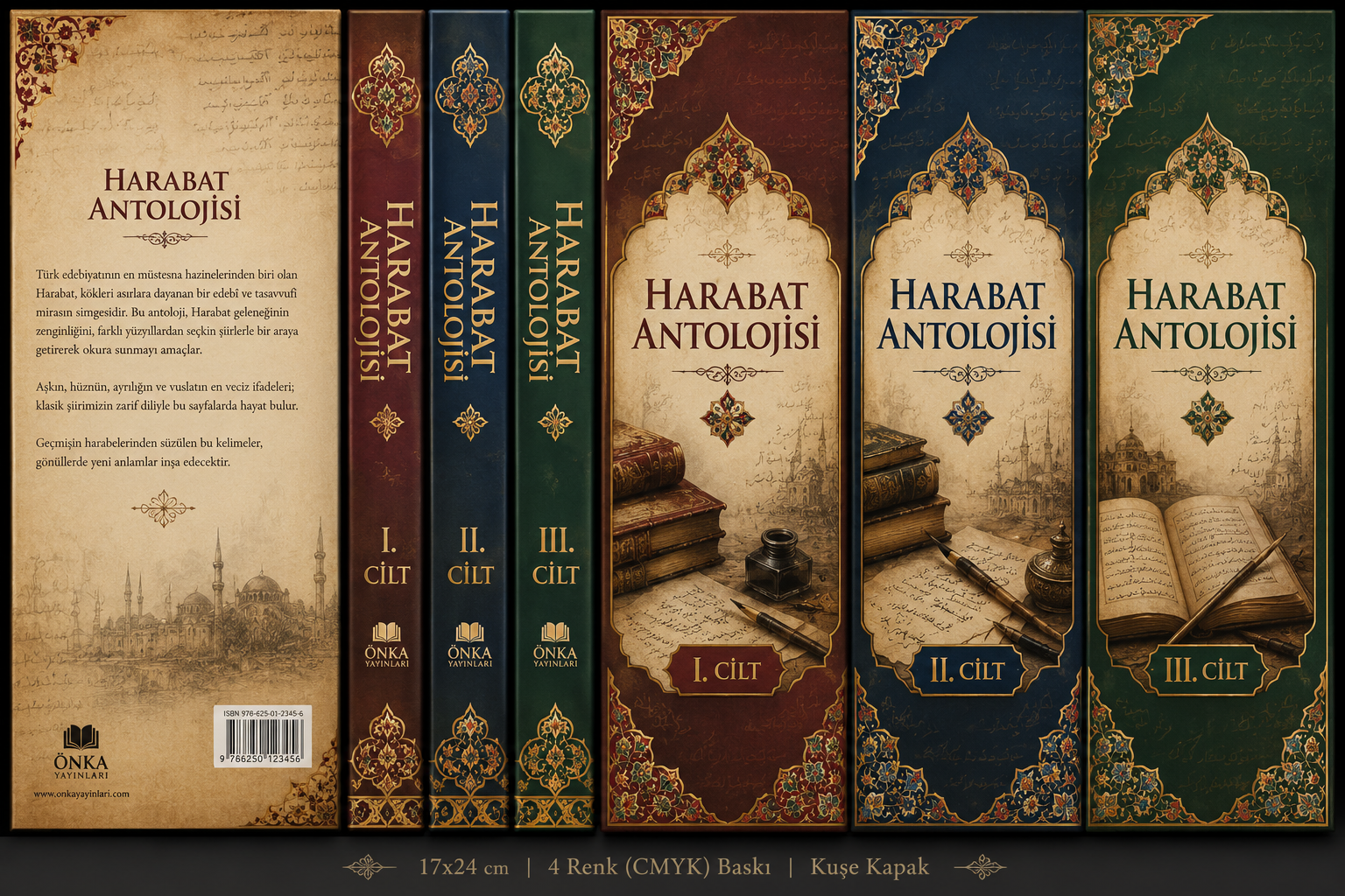 Harabat Antolojisi 3 Cilt Kitap Basımı | Sert Kapak ve Kuşe Baskı