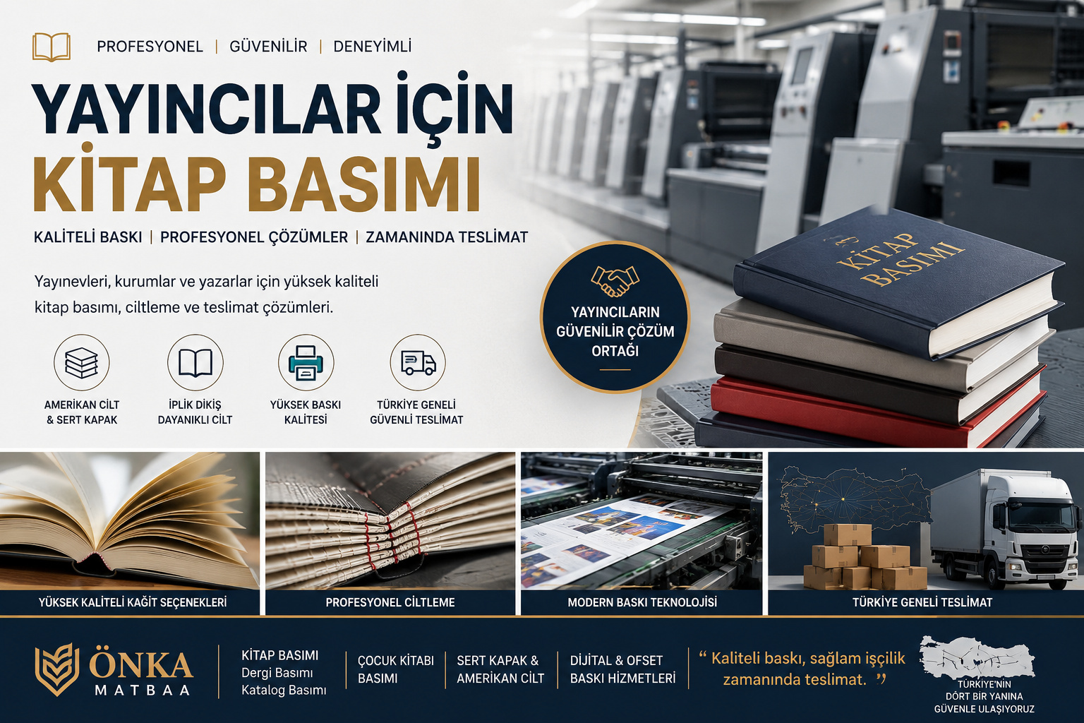 Yayıncılar İçin Kitap Basımı Kaliteli Baskı ve Profesyonel Matbaa