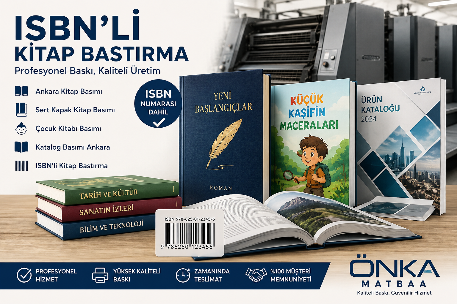 ISBN’li Kitap Bastırma | Ankara Kitap Basımı, Sert Kapak Kitap Basımı ve Çocuk Kitabı Baskısı
