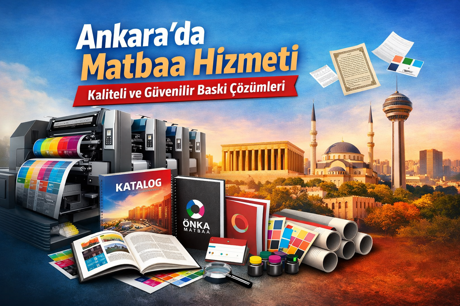Ankara Matbaa Hizmetleri | Önka Matbaa Kaliteli Baskı Çözümleri